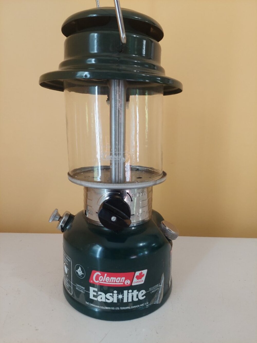 Vintage Coleman Easi Lite Lantern Model 325A February 1987 Camping Green